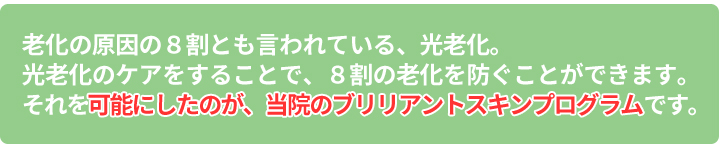 ブリリアントスキンプログラム